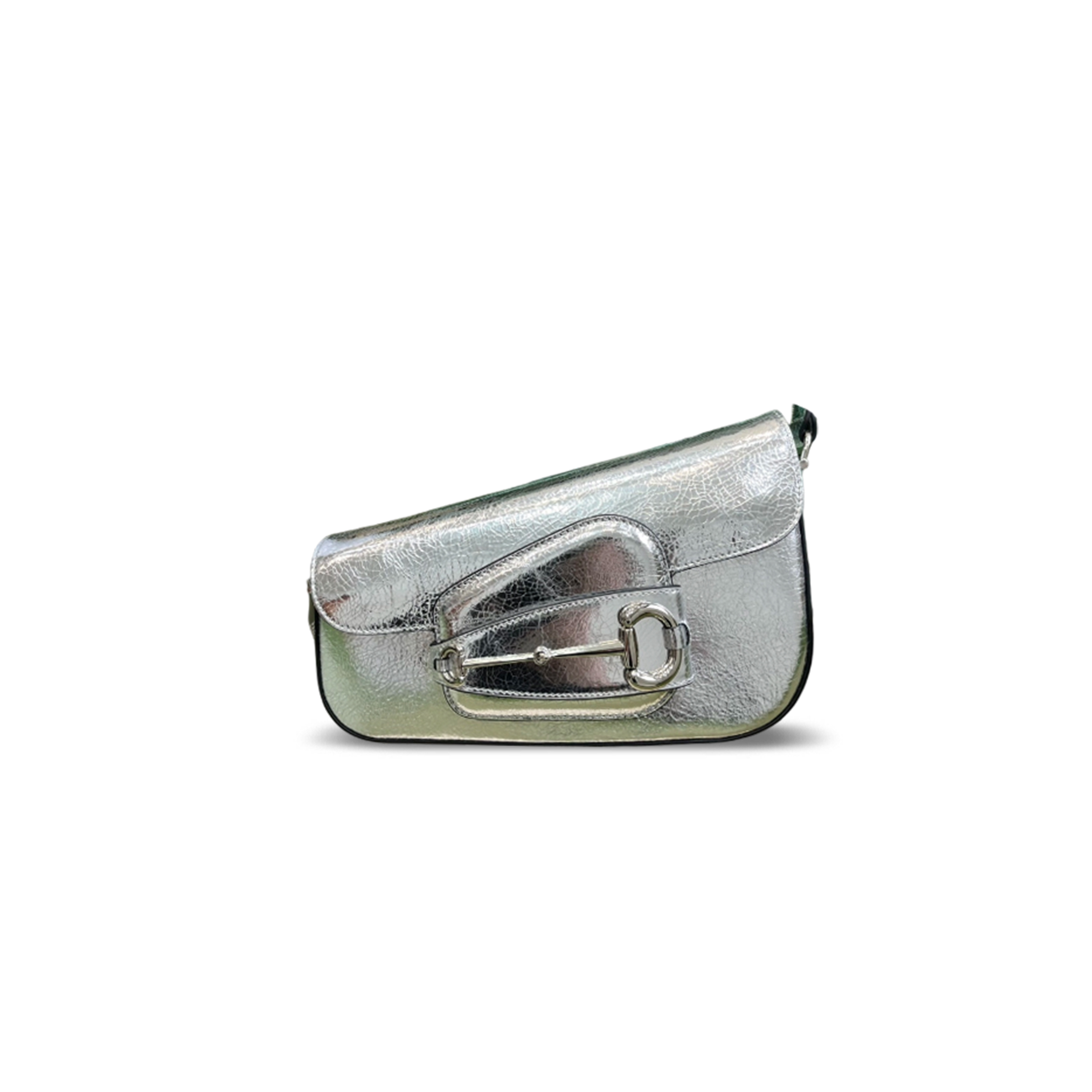 GUCCI HORSEBIT 1955 TEXTURED LEATHER SHOULDER BAG 764155 (26.5*17*8cm)
